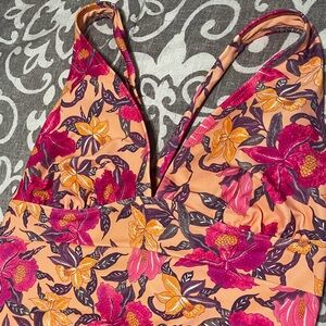 Women’s One Piece Floral Pink Swimsuit